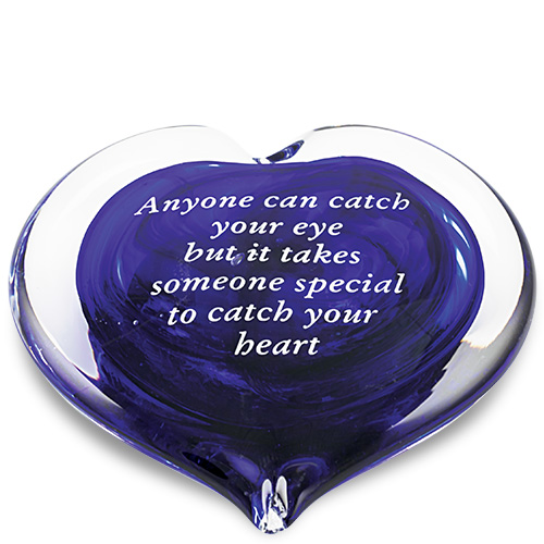Cobalt Blue Solid Heart Malta,Glass Solid Hearts Malta, Glass Solid Hearts, Mdina Glass