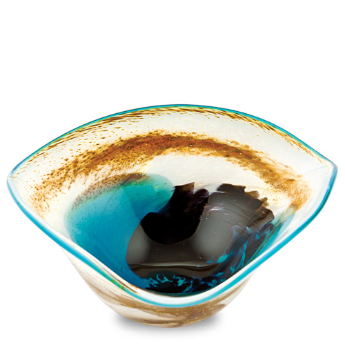  Malta,  Malta,Glass Decorative Bowls Malta,Glass Decorative Bowls, Seascape Miniature Tri Bowl Malta, Mdina Glass Malta