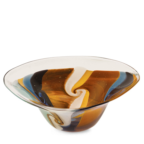 Agape Large Tri Bowl Malta,Glass Agape Malta, Glass Agape, Mdina Glass