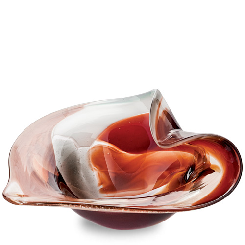 Caspia Miniature Leaf Bowl Malta,Glass Decorative Bowls Malta, Glass Decorative Bowls, Mdina Glass
