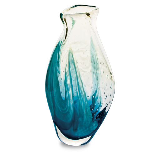 Rough Seas Miniature Tall Double Swirl Vase Malta,Glass Vases Malta, Glass Vases, Mdina Glass