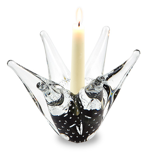 Small Crown Candlestick Malta,Glass Candlesticks & Candelabras Malta, Glass Candlesticks & Candelabras, Mdina Glass