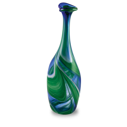 Kingfisher Large Barrel Bottle Open Top Vase Malta,Glass Vases Malta, Glass Vases, Mdina Glass