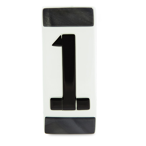 Black House Number Malta,Glass Individual House Numbers Malta, Glass Individual House Numbers, Mdina Glass