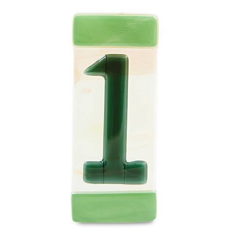 Green House Number Malta,Glass Individual House Numbers Malta, Glass Individual House Numbers, Mdina Glass