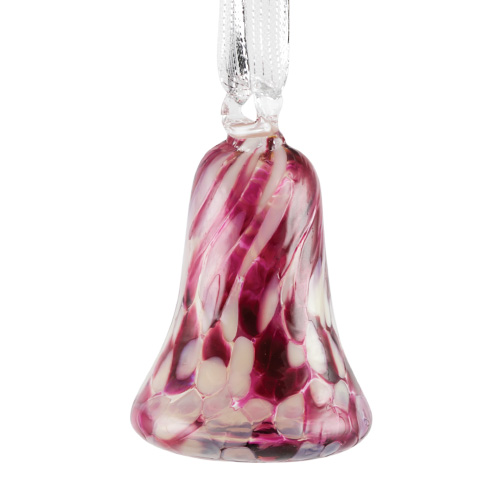 Candy Pink Bell Bauble Malta,Glass Baubles Malta, Glass Baubles, Mdina Glass